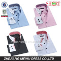 2016 high quality double collar button down dress shirt for man